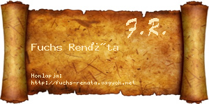 Fuchs Renáta névjegykártya